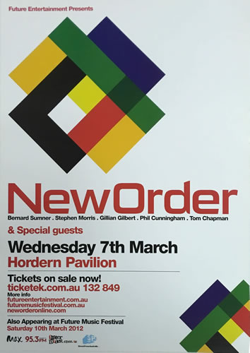 New Order Tour Poster