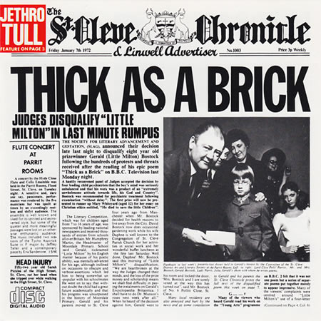 Thick As A Brick (CD Re-release)