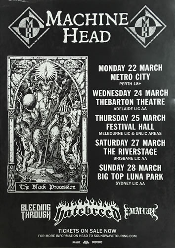 Machine Head Tour Poster