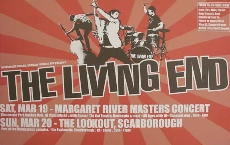 The Living End Tour Poster